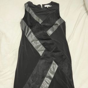 Black dress, worn once; size 4; Calvin klein